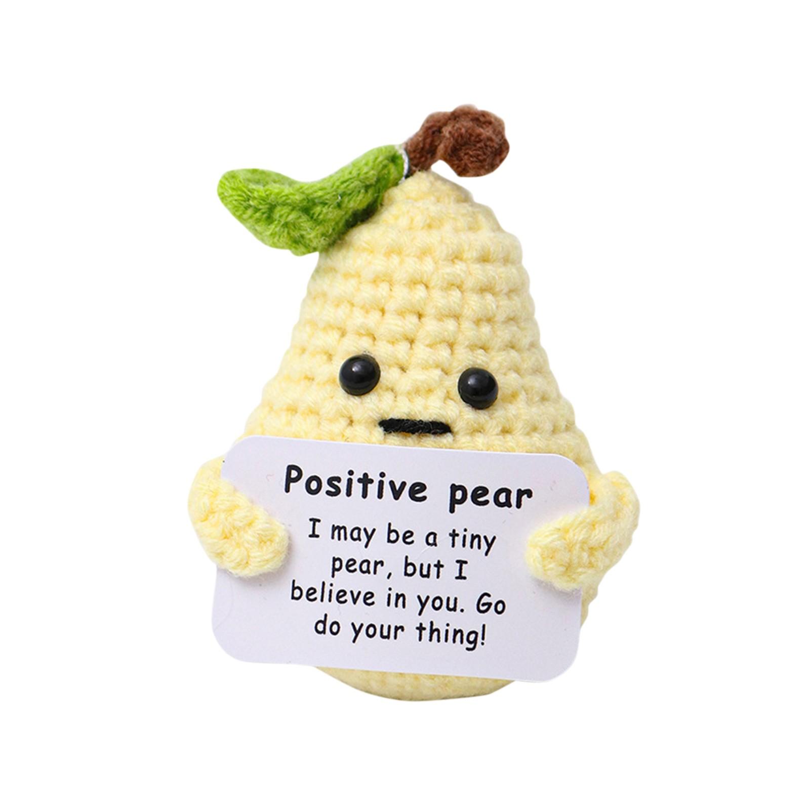 

Кукла Pocket Hug Happy, креативная вязаная шерстяная кукла, подарок на смелость, подарок на скорейшее выздоровление, связанная вручную кукла с позитивной энергией One Size