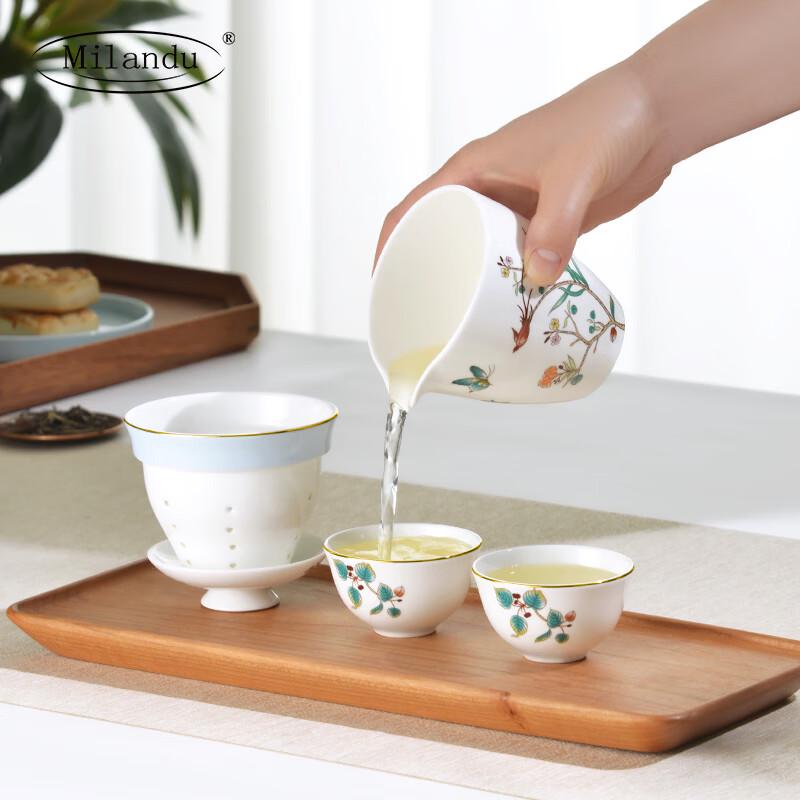 Milandu Bone China Portable Travel Tea Set