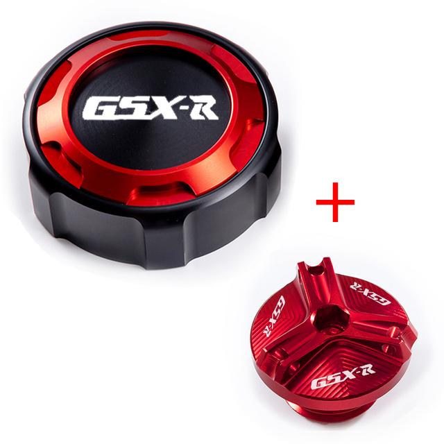For Suzuki GSXR GSX-R 600 750 1000 1000 R/X Gsx-r1000 Accessories Front Brake Fluid Cap and Engine Oil Filler Cap Protection