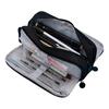 Large Pencil Case Canvas Makeup Bag with Zipper Multiple Compartments Pencil Pouch Lightweight Pencil Organizer