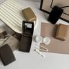 Simple Colorful Lens Box Eye Container Lovely Travel Kits Matte Black Brown Contact Lens Case with Mirror for Women