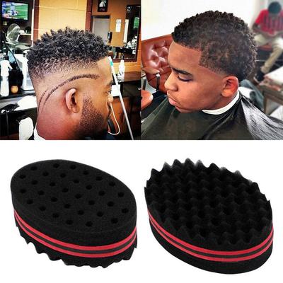 2 Stück Hausschwamm für Locken Männer Frauen Kinder Friseur Haarbürsten Schwamm Dreads Locking Twist Afro Locken Spirale Welle Haarpflege