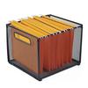 Folders Not Included Office Filing Crate Mesh Metal Document Tray File Holder Organizer  Home