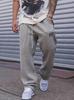 ESSENTIALS 1977 FOG Pantaloni Sportivi Casual Larghi alla Moda High Street con Velluto