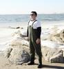 Insulated Waterproof Fleece-Lined Waders: Half-Body, Full-Body, Wear-Resistant Fishing Pants with Leather Reinforced Crotch