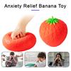 Jouet Fraise à Presser Réaliste Montée Lente Boule Anti-Stress Fruit en TPR Jouet Fidget Fraise Super Doux pour Soulager l'Anxiété Cadeau Original pour Adultes