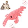 Funny Interactive Dog Plush Toy Floppy Lobster Interactive Dog Toy Floppy Lobster Pet Squeak Toys for Medium Dogs Teething