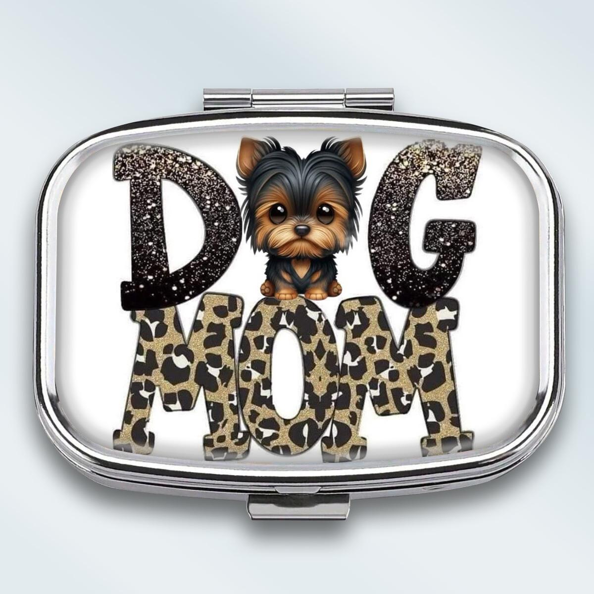 

Portable Pill Box with 2 Compartments, Mini Metal Medicine Organizer Case, Cute Printed Pill Container for Vitamins, Pills, Jewelry, Travel, Daily Use різнокольоровий