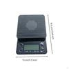 Digital Kitchen Scale Compact Coffee with Timer Electronic for Baristas, Home Cooks, Cooking