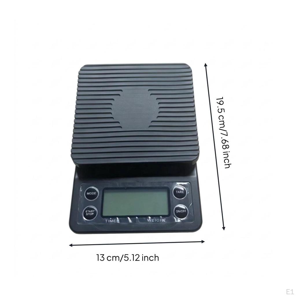 Digital Kitchen Scale Compact Coffee with Timer Electronic for Baristas, Home Cooks, Cooking