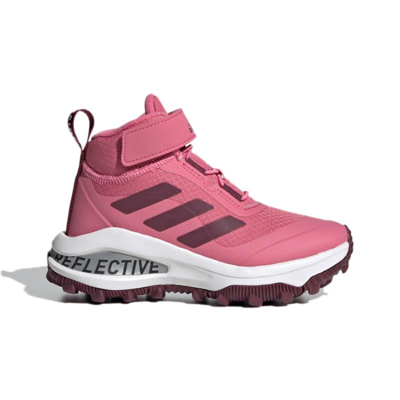 Adidas Fortarun Atr El K Slip Resistant Abrasion Resistant High top Kids' Running Shoes Rose Red Kids' Sneakers GZ0163