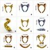 Animal Tigre Costumes Tigre Ears Headband Tail Bowtie Animal Fancy Costume Kits Halloween Cosplay Party Accessories