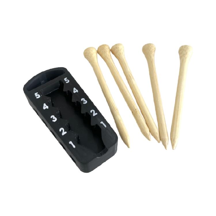 

Adjustable Golf Tees Height Regulator 5 Precisions Setting Enhances Swing Accuracy Golf Practice Accessory чорний