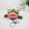 Fun Charming And Green Plush Frog Keychain Cartoon Toy Perfect For Gifts Girls