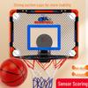 Transparent Basketball Hoop for Kids with Scoreboard, Wall-Mounted, No-Drill, Door Hanging Indoor Slam Dunk Backboard.