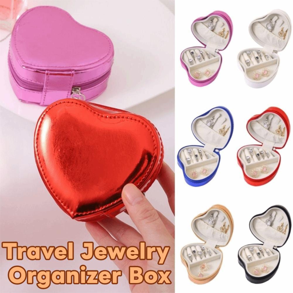 Anti-Scratch Travel Jewelry Organizer Box Bracelet Carrying Case for Necklaces, Earrings, Rings