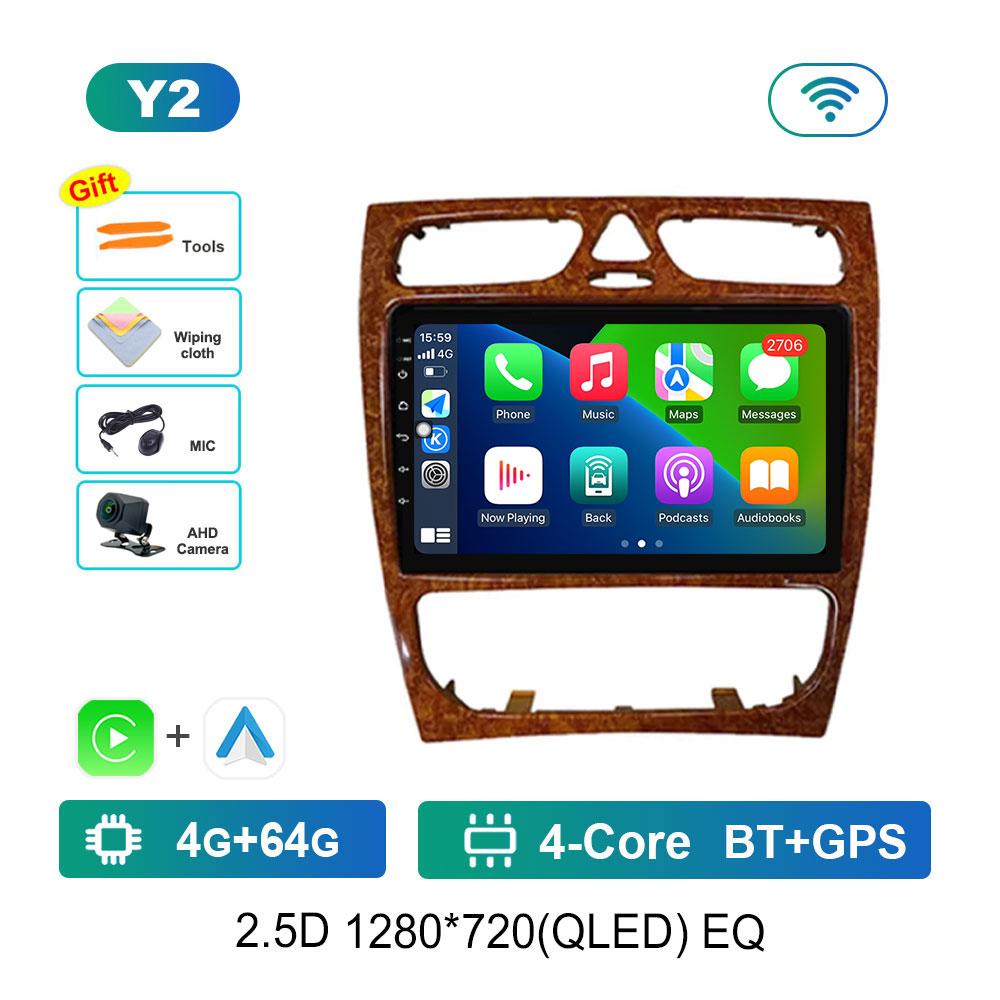Android OS for Mercedes Benz C Class W203 C200 C320 C350 CLK W209 2002 - 2005 Car Radio Video Multimedia Player GPS 4G Bluetooth