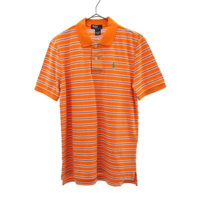 Unused Polo by Ralph Lauren Border Short Sleeve Polo Shirt Fawn Kid's Used
