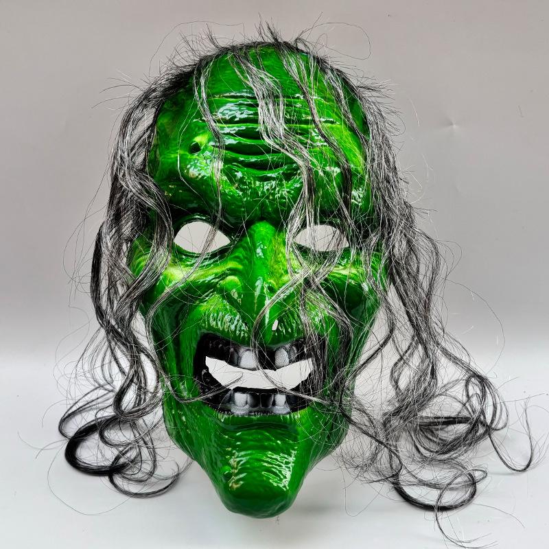 Halloween Witch Face Mask Scream Terror Sorceress Face Headcovers Horror Party Halloween Cosplay Props