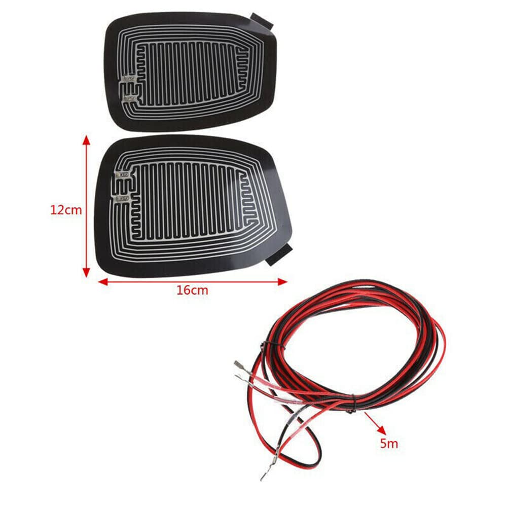 Car Rearview Mirror Heating Defogger Side Glass Warm Heater Rear