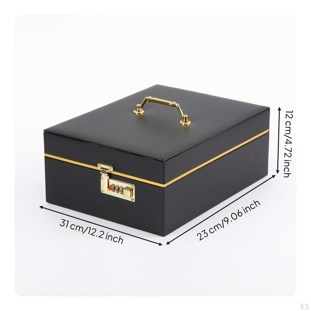 Boîte de rangement pour bijoux Verrouillable avec serrure Portable pour les navetteurs, les collectionneurs M