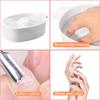 Pack of 4 Nail Soak Tray Bowl Soften Cuticle Professional Soaking Removing Artificial Nails Plastic Nails Soaking Bowls