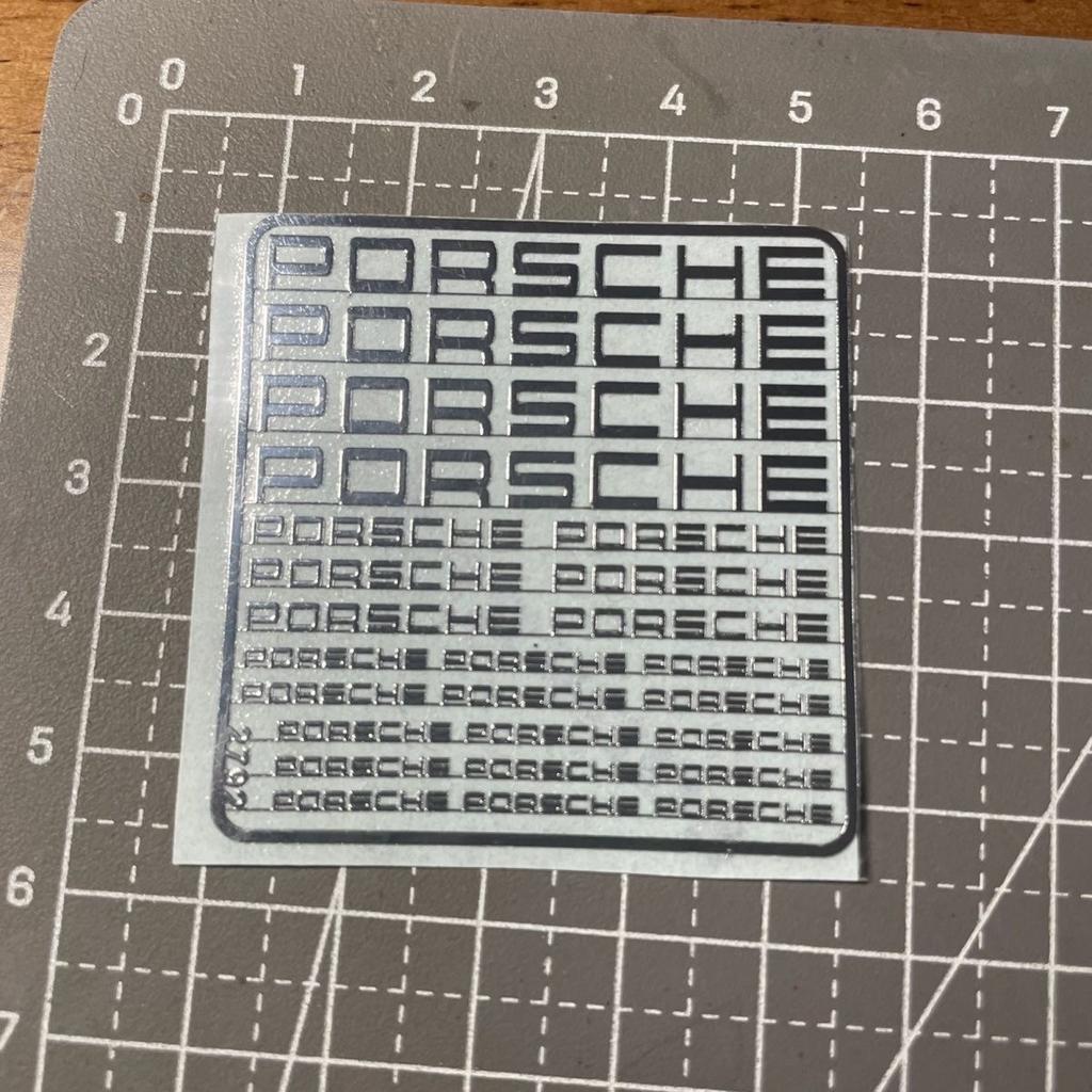 Hbcr1 Metall-Aufkleber für Porsche Modell Aufkleber DIY Dekorieren Aufkleber Motorrad Auto Laptop Fahrrad Koffer Aufkleber für Porsche Macan Cayenne Macan