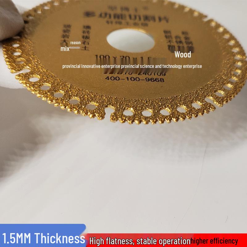 Versatile Cutting Disc for Glass, Tile, Cement, Marble, Cast Iron, and Wood - Fits Angle Grinders
