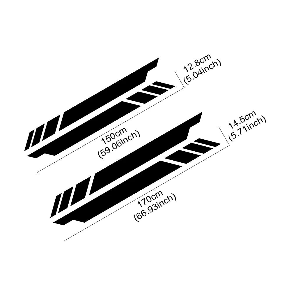 2Pcs Pickup Car Side Door Stickers For Toyota Hilux SR5 SR GR 2005 AN10 AN20 AN30 Car Styling Vinyl Decals Auto Accessories