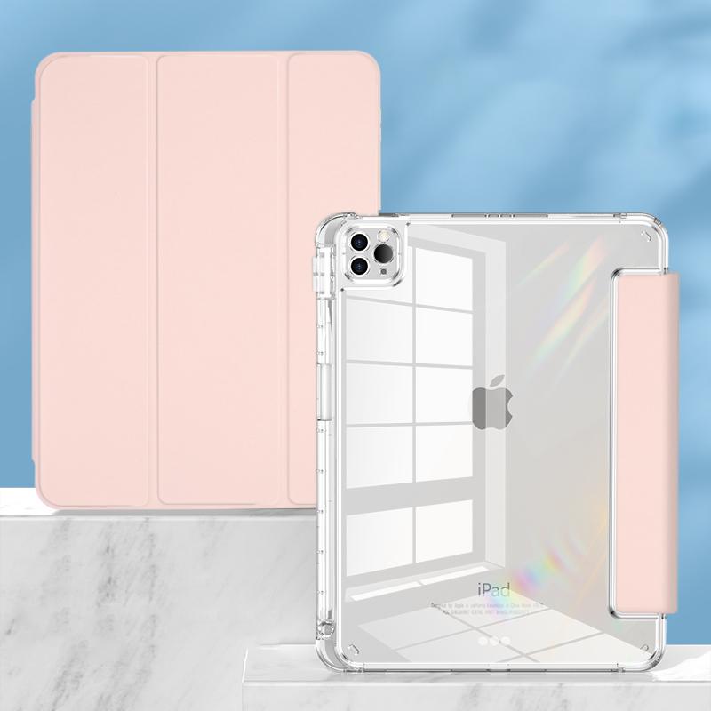 Pour Étui iPad Pro 11 M4 Funda Étui iPad 11ème Génération A16 iPad 10ème 9 8 7 6 5 4 Génération Pro Air 11 13 12.9 M3 Mini A17 Housse Mini6- Mini7 A17 Pro rose