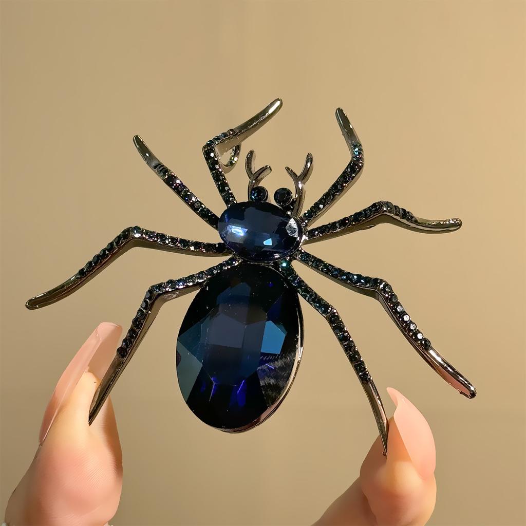 Baroque Luxury Beautiful Spider Insect Design Brooch for Men and Women, Jewelry Accessories, Holiday Party Gift