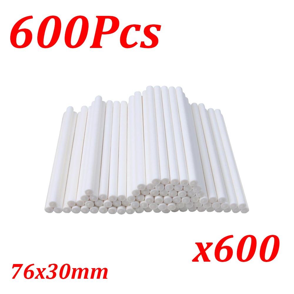 100-1000Pcs White Paper Lollipop Sticks Solid Core Cake Pop Stick For Kitchen Baking Bar Home Party Diy Chocolate Sugar Candy