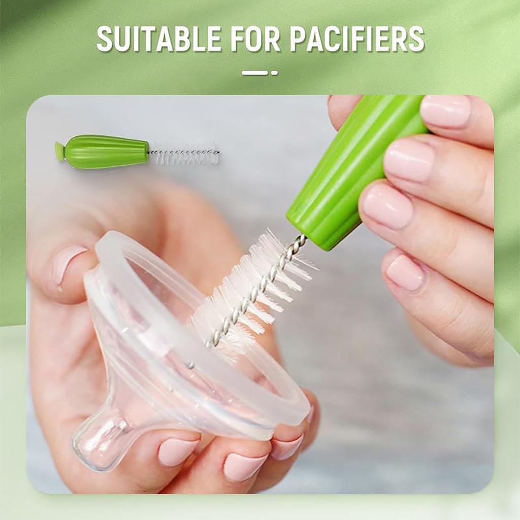 4-teiliges Babyflaschen-Reinigungsset Kaktus Babyflaschenbürsten-Set Langer Griff Wasserflaschenreiniger Heimgebrauch Tassen und Strohhalme