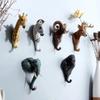 Vintage Stereo Animal Rack Resin Wall Coat Rack Wall Hook Home Wall Decoration Household Products