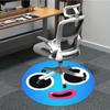 1pc Blue Face Chair Carpet for Office, Non-slip, Soft and Durable Office Rug, Perfect for Office yy260131078