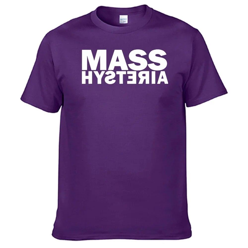 Mass Hysteria T Shirt Unisex 100% Cotton Unisex Women Shirt Top Sales N021