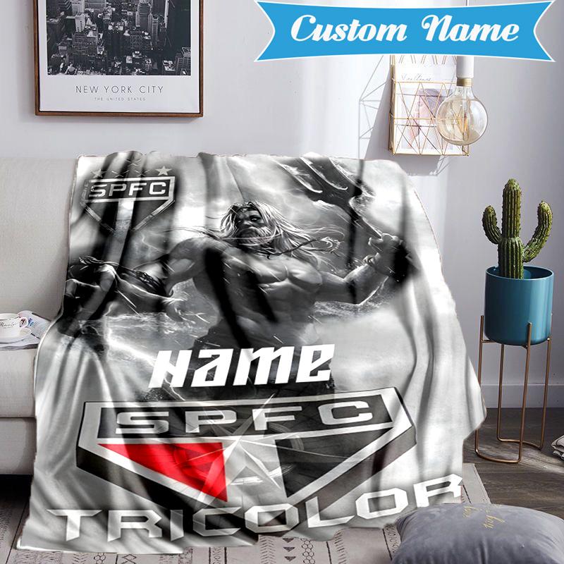 Custom Name SPFC Thunder God Blanket Lightweight Ideal Bedding Blanket Perfect for Travel, Camping, Living Rooms, Sofas, Christmas gift