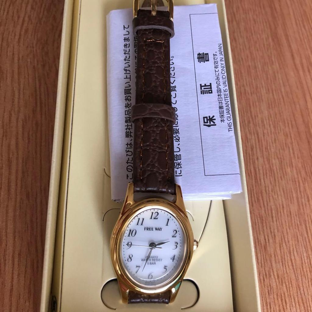 Used Citizen Q&Q Analog Solar Waterproof Leather Strap Watch