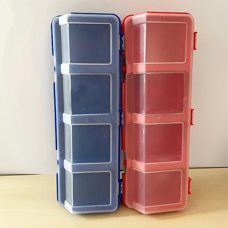 Multi Compartment Organizer Box 1Pcs for Screws Small Parts Durable Plastic Hardware and Jewelry Storage Case