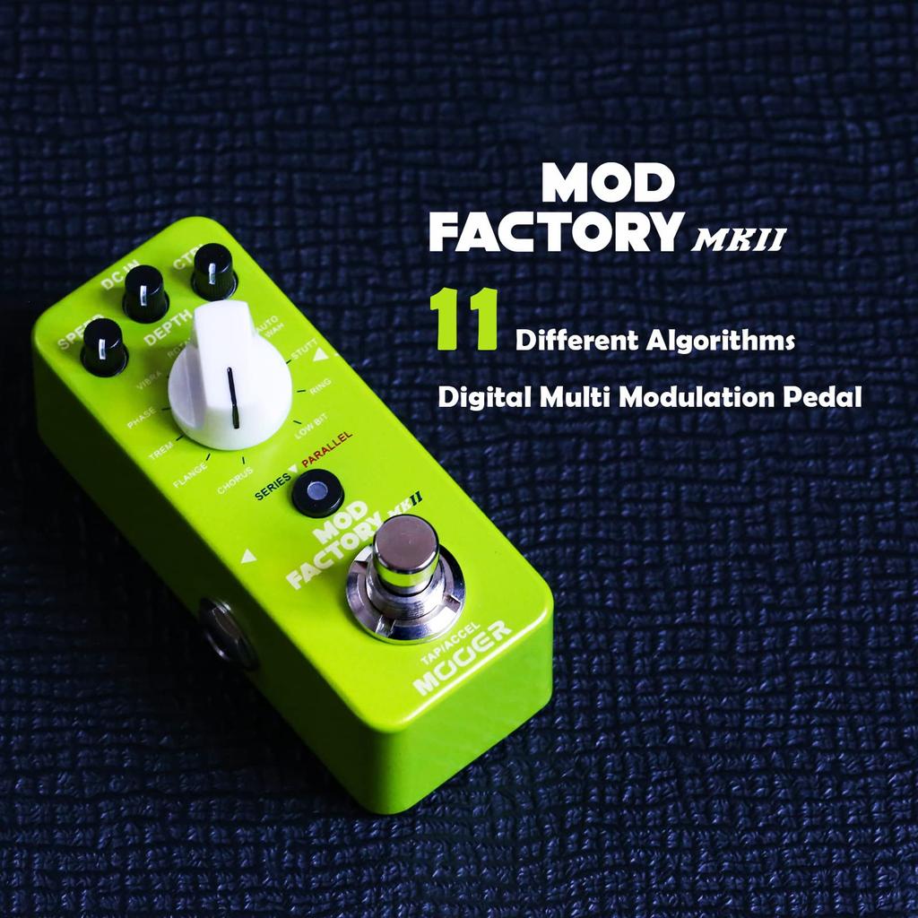 MOOER-Electric Guitar Effects Pedal MTU1,MEQ1,MOD1,MPH1,MPS1,MCS2,MOC1,MBD2,MME2,MDS2 True Bypass for Guitar Bass