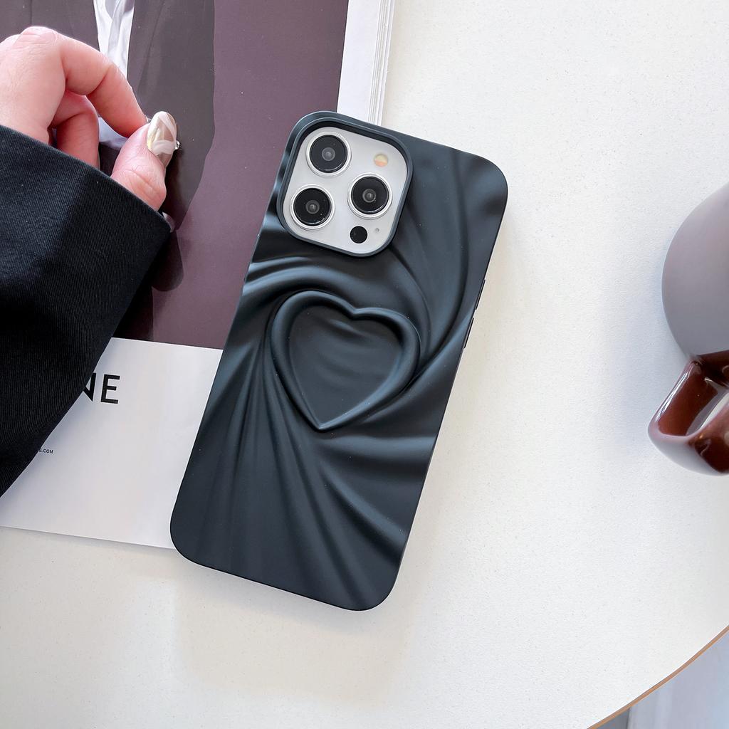 Bestseller 3D Love Heart Phone Case for iPhone 16 Pro Max Fashion Style Soft Tpu Mobile Phone Case for iPhone 11 12 13 14 15 16