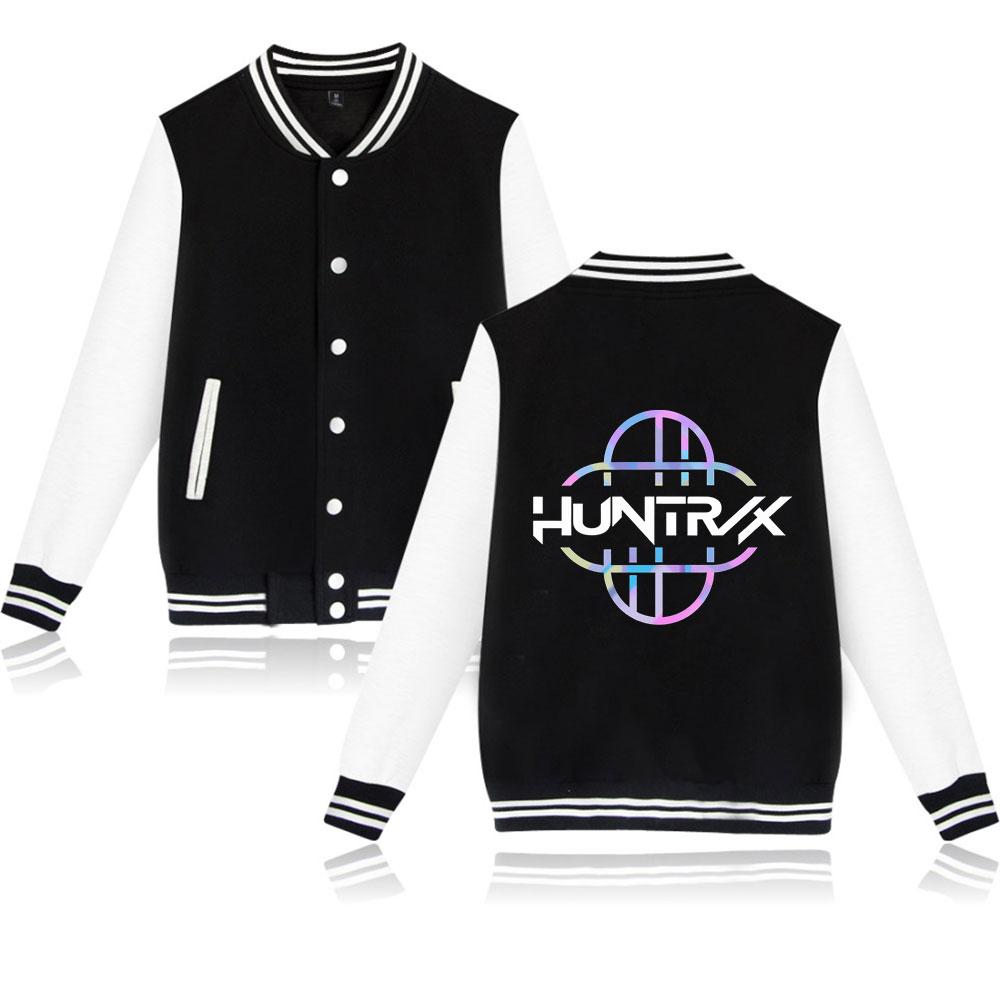 

NEW Arrivals Unisex Fashion KPop Demon Hunters Graphic Printed Baseball Sweatshirt Women Men Outdoor Sport Jackets XS чорний