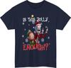 Is This Jolly Enough Funny TShirt Cartoon Christmas Rude Santa Unisex Tee Top