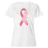 Floral Pink Ribbon Breast Cancer Awareness T-shirt