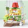 Architecture Street View House Building Blocks DIY Mini City Store Model Toys For Christmas Gifts