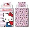 Parure De Lit Réversible - HELLO KITTY - Microfibre - 1 Housse De Couette 140 X 200 Cm + 1 Taie 63 X 63 Cm