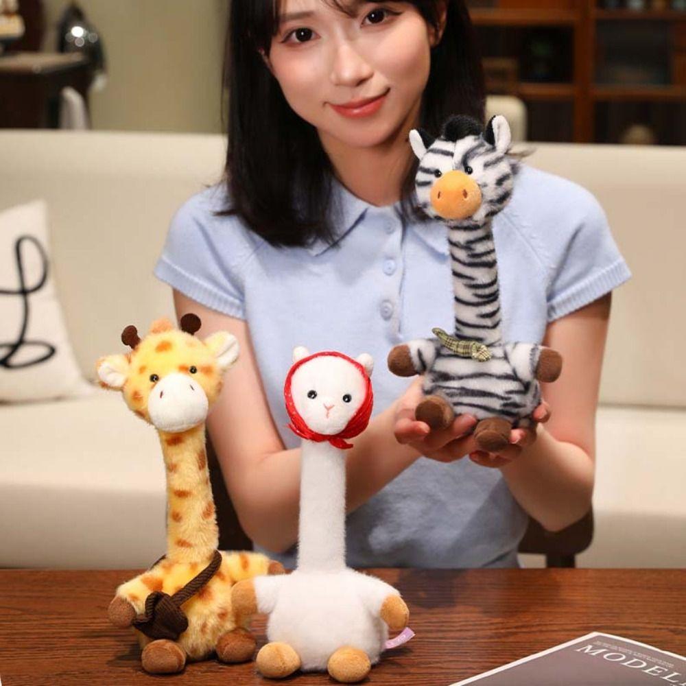 Alpaca Stuffed Penguin Doll Frog Stuffed Animals Dolls Lovely Giraffe Plush Toy Kids Toy