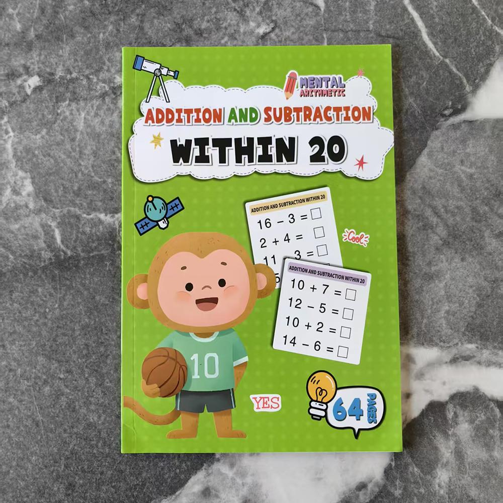 Children's Math Exercise Book Improvement Implement Addition and Subtraction Within 100 Ideal Education Workbook Back-To-
