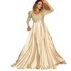 European & American Women's Deep V Evening Gown