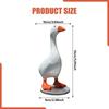 Kawaii Magnetic Silly Goose Figurine Cute Goose Resin Statue Resin Goose Duck Statue Sculpture Housewarming Gifts for Women Men